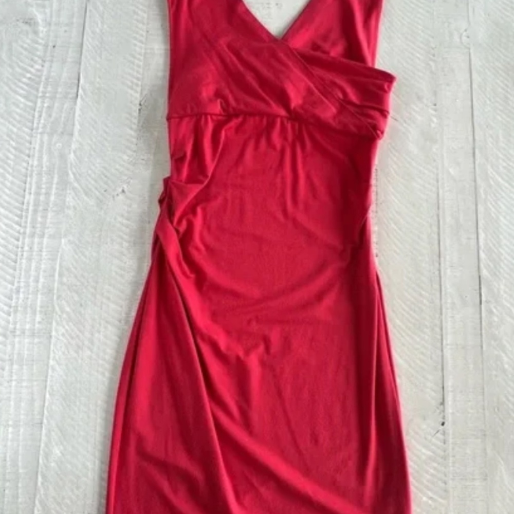 DVF DIANE von FURSTENBERG Parker Jersey Dress in Poppy Red - Picture 4 of 7